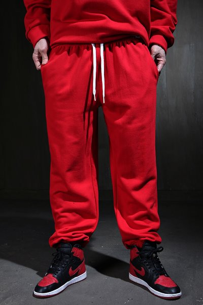 Banded Wide Cotton Jogger Trousers