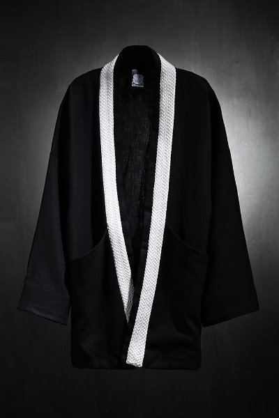 Mukha Flat Rope Linen Robe Cardigan Ivory