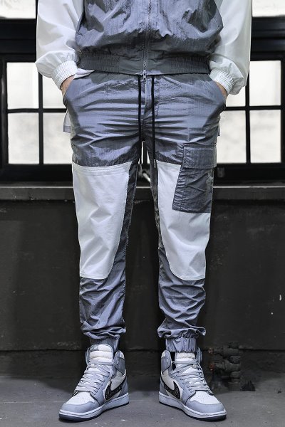 Color matching light cooling velcro jogger pants