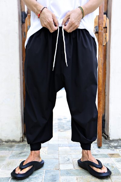 Velcro soft wide hem trousers