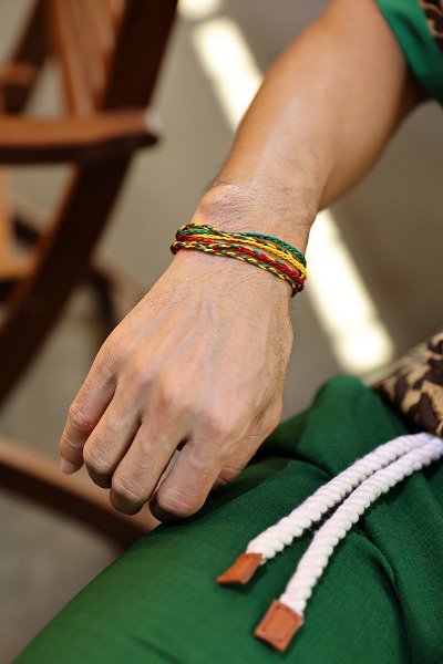 Ethnic Multi-Pattern Pretzel Knot Bracelet