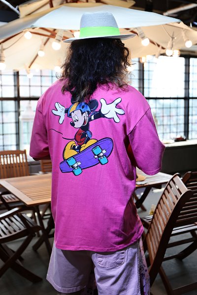 ByTheRBoard Mickey Mouse Printed Loose Fit Short Sleeve Tee