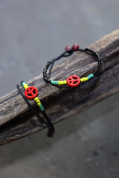 Peace Stone Pendant Handicraft Bracelet