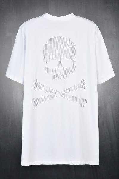 ByTheR Net Skull Short Sleeve T-shirt White