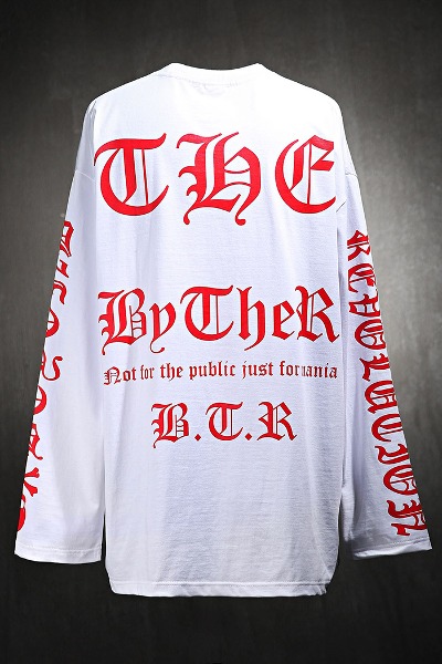 ByTheR symbol slogan lettering loose fit long sleeves