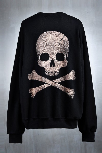 ByTheR Custom Skull Bleach Loose Fit Sweatshirt