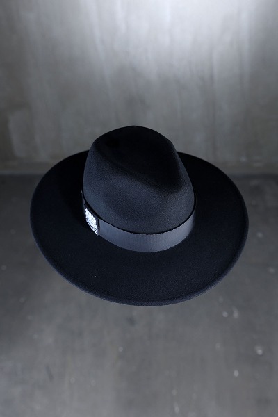 ByTheRMukha Black Line Noir Wool Felt Hat