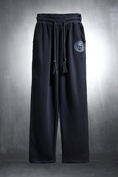 ByTheR Skull Louver Patch Training Wide Pants