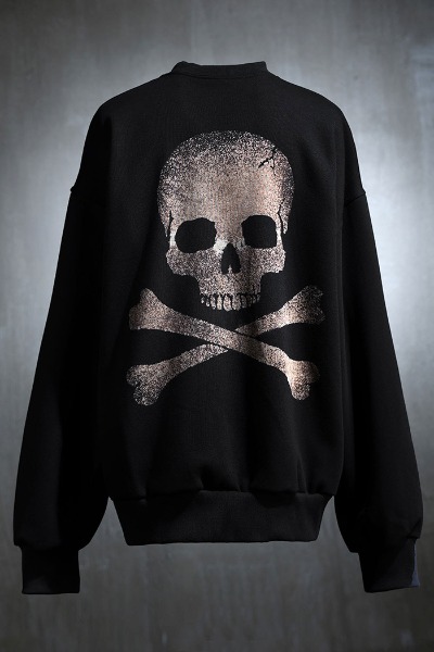 ByTheR Custom Skull Logo Bleach Raised Sweatshirt