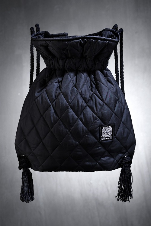 Mukha embroidered patch quilted padded Bokjori backpack