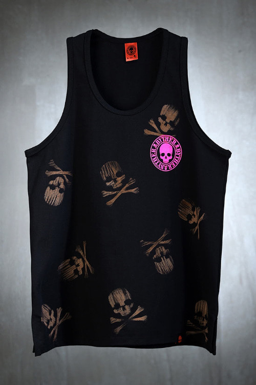 ByTheR Custom Pink Skull Logo Multi Skull Camis