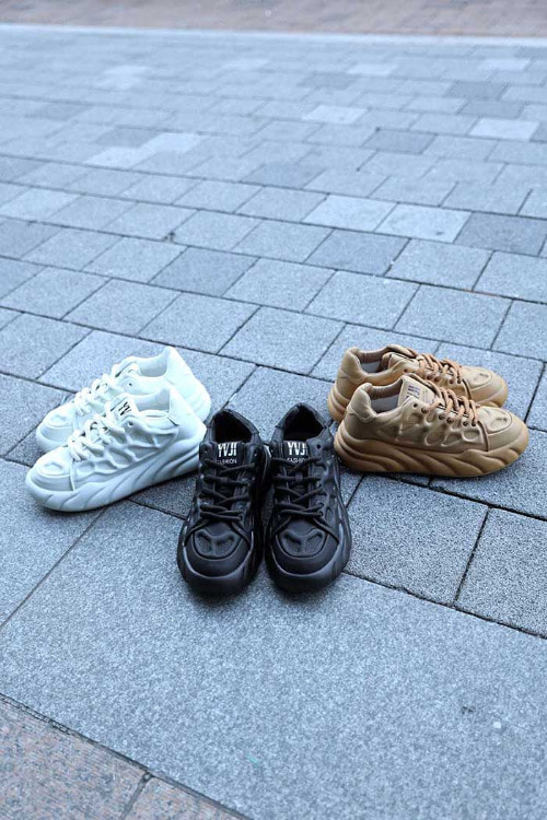 ByTheRthree-dimensional wave line sneakers