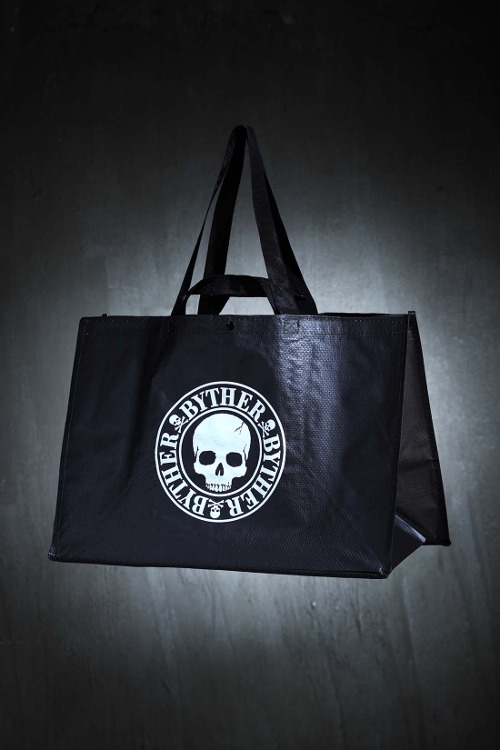 ByTheR Skull Logo Print Shopper Bag