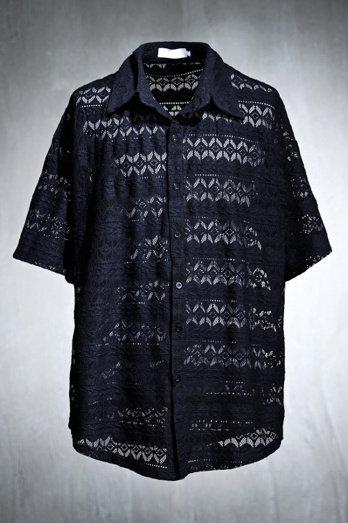 중국 나바호 패턴 패턴 시스루 반팔 셔츠(업데이트준비중)