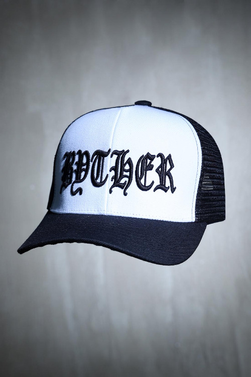 ByTheR Lettering Embroidered Mesh Snapback White
