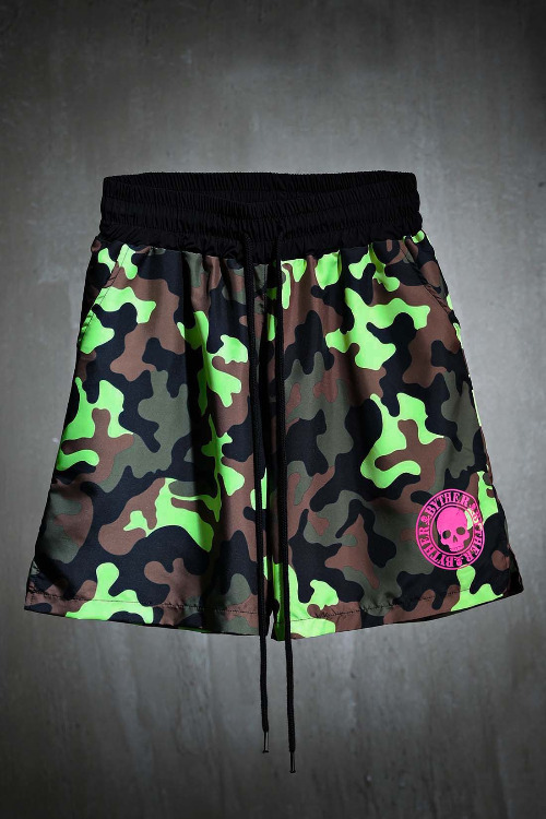 ByTheR Neon Camouflage Banding Shorts