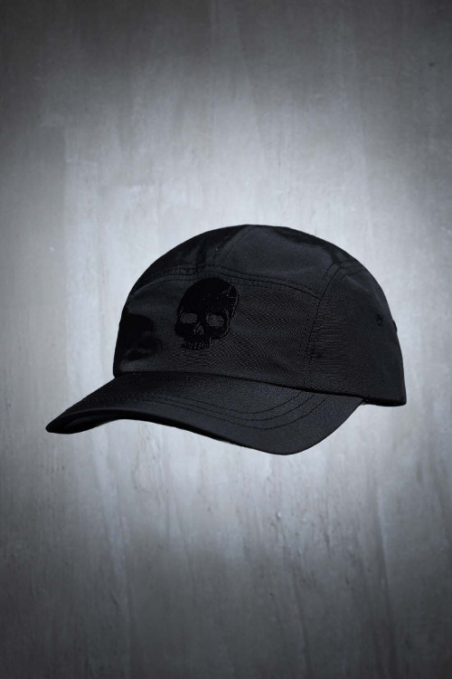 ByTheR Skull Embroidery Camp Cap All Black