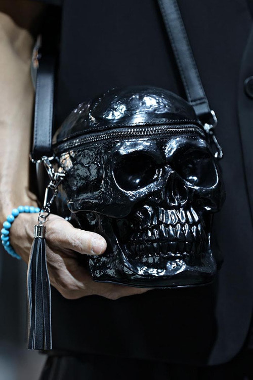 Real Skull Black Cross Bag