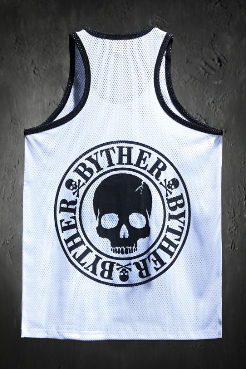 ByTheRビッグレタリングメッシュショーツホワイト ByTheRビッグレタリングメッシュショーツホワイト,【ByTheR.jp