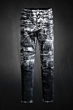 ByTheRByTheR Custom Half White Painted Black Jeans