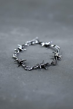 ByTheRBarbed Wire Chain Surgical Steel Bracelet