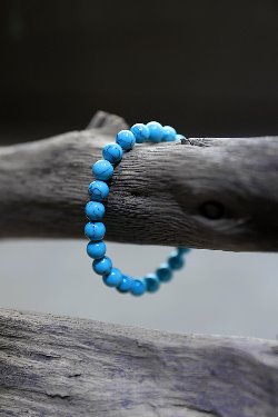 ByTheRCrack Aqua Bead Beads Bracelet