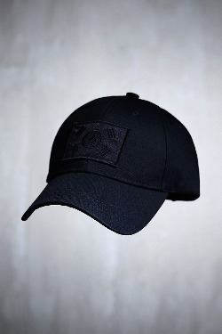 ByTheRByTheR Taegeukgi Embroidered Patch Cotton Ball Cap Black