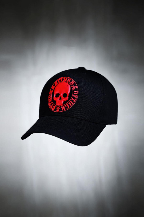 ByTheRByTheR Ball Cap Black Red