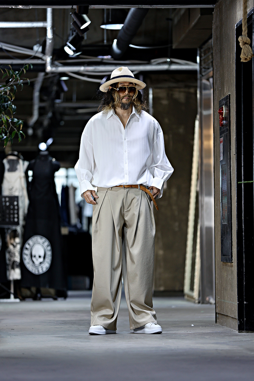 褲子 模特穿著形象-S22L9