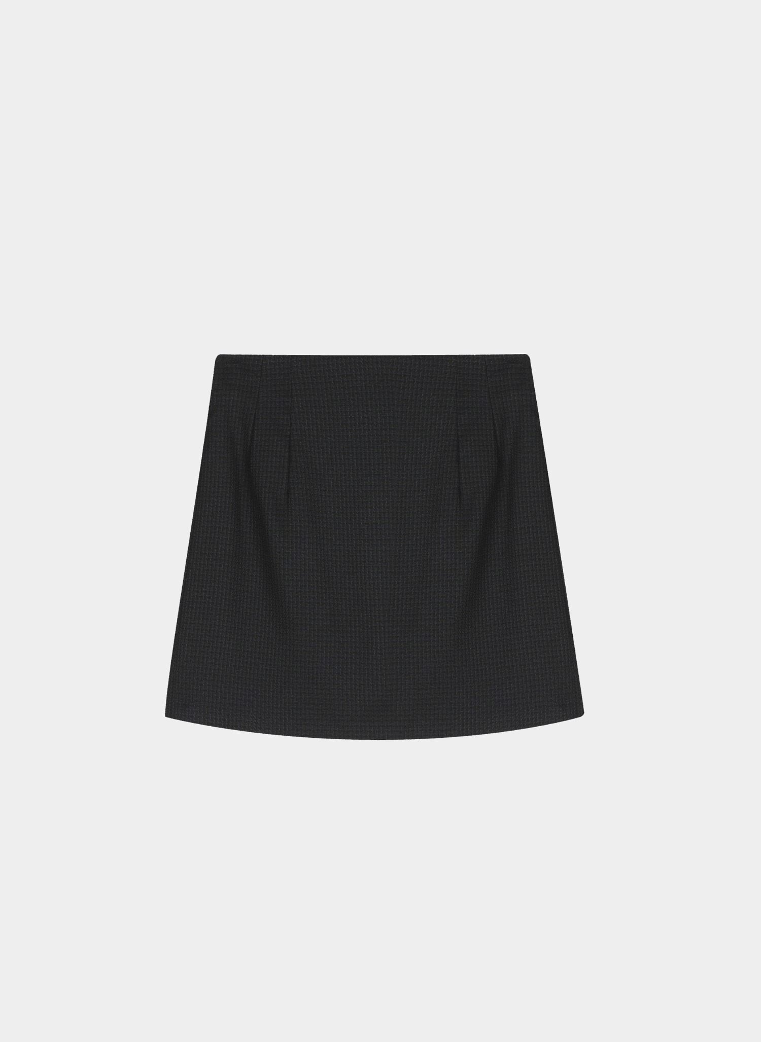 Tweed Mini Skirt Black