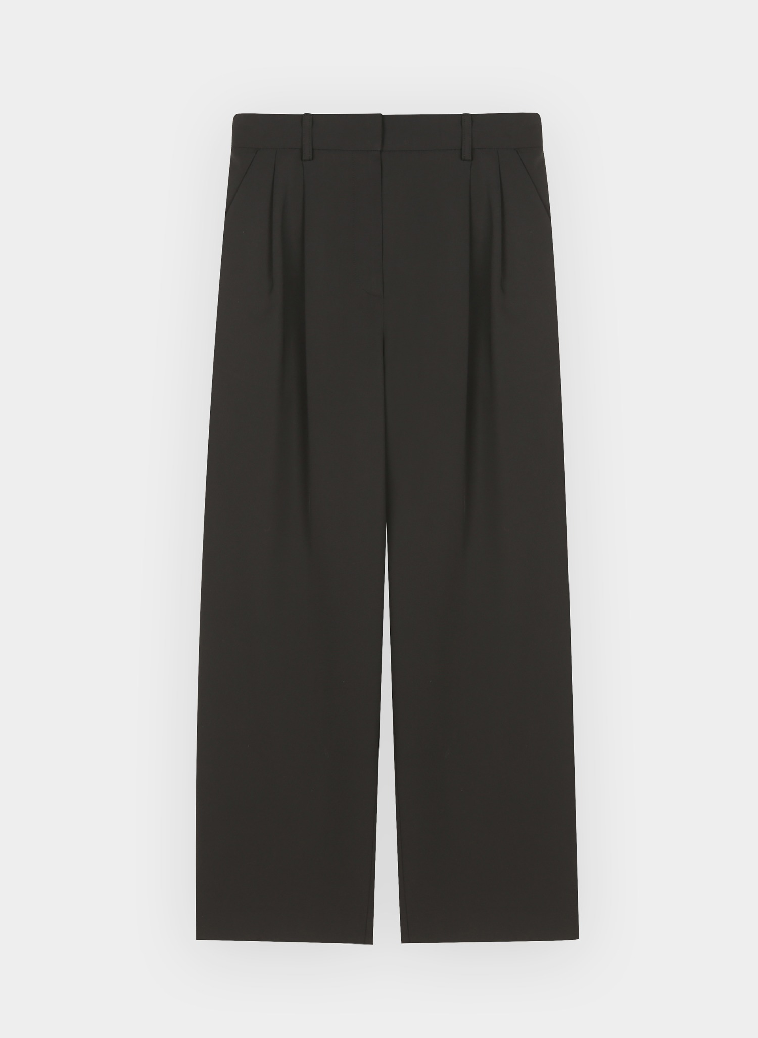 Wide Fit Trousers Black