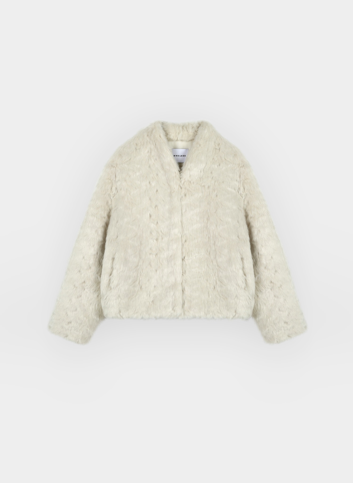 Lindey Eco Fur Jacket Ivory
