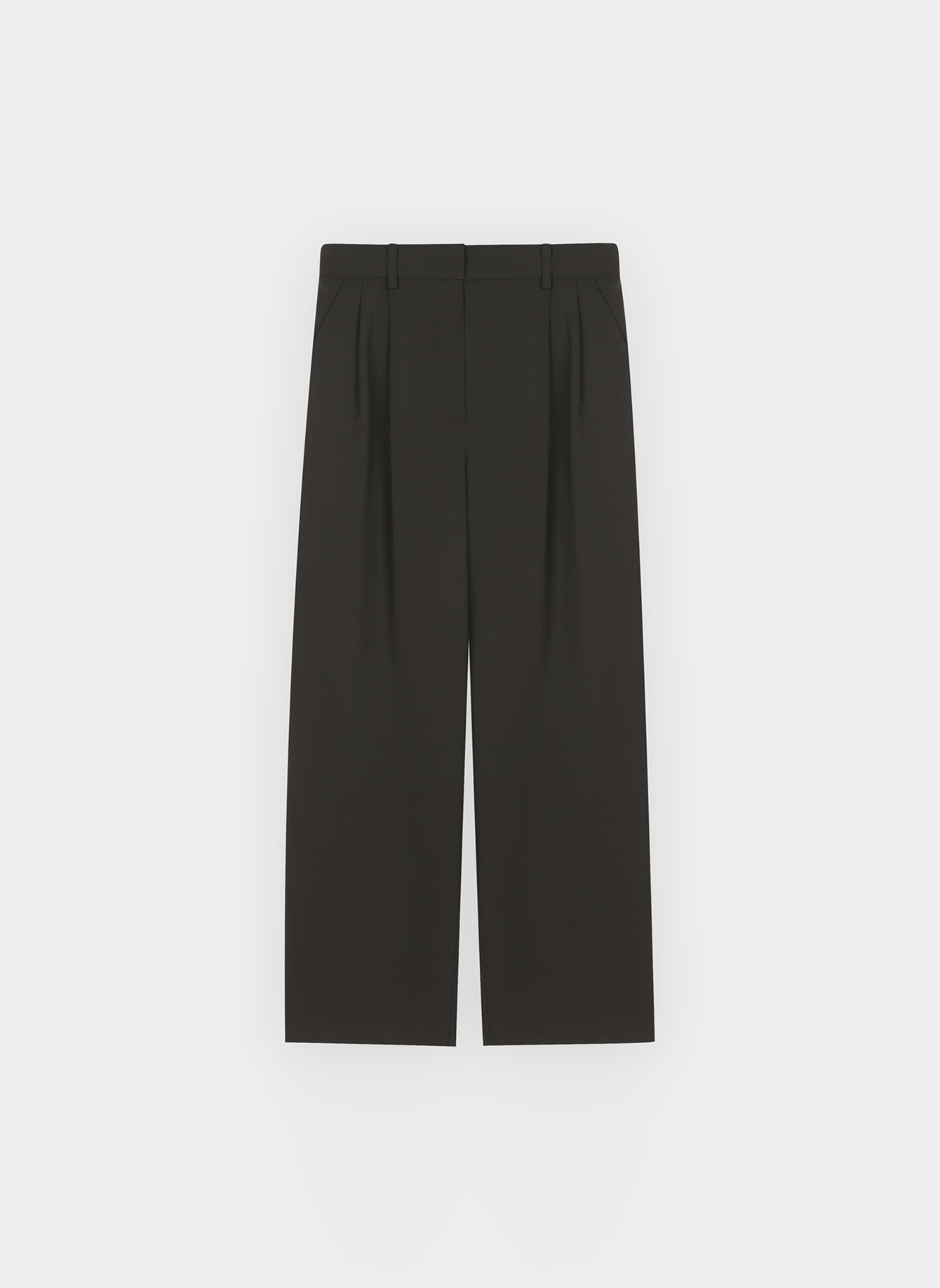 Wide Fit Trousers Black