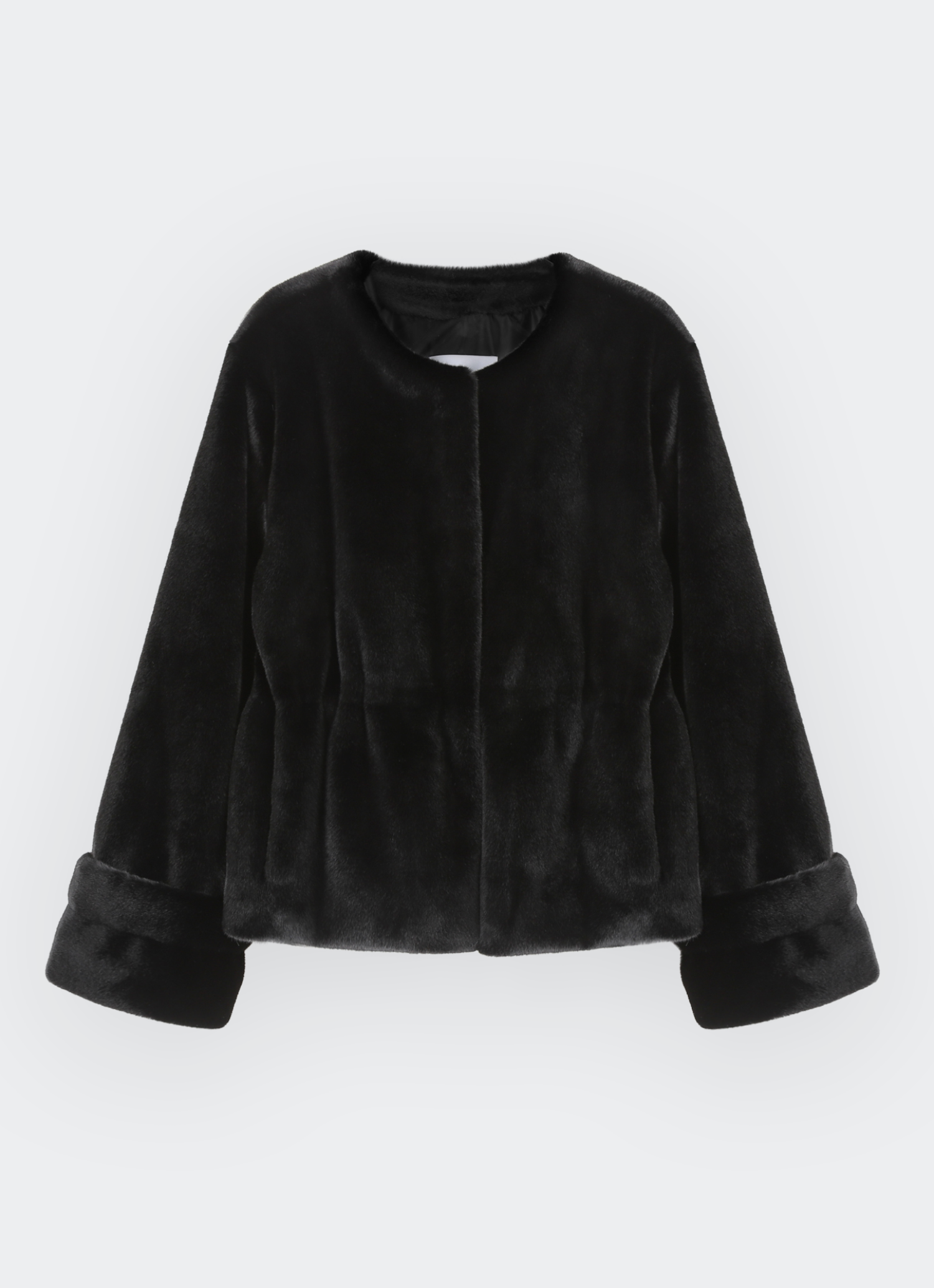 Zoey Eco Fur Jacket Black