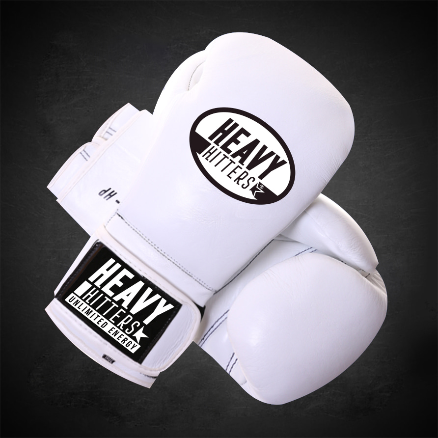 HEAVY HITTERS CHAMPION HOOK AND LOOP TRAINING GLOVES H6-WH 