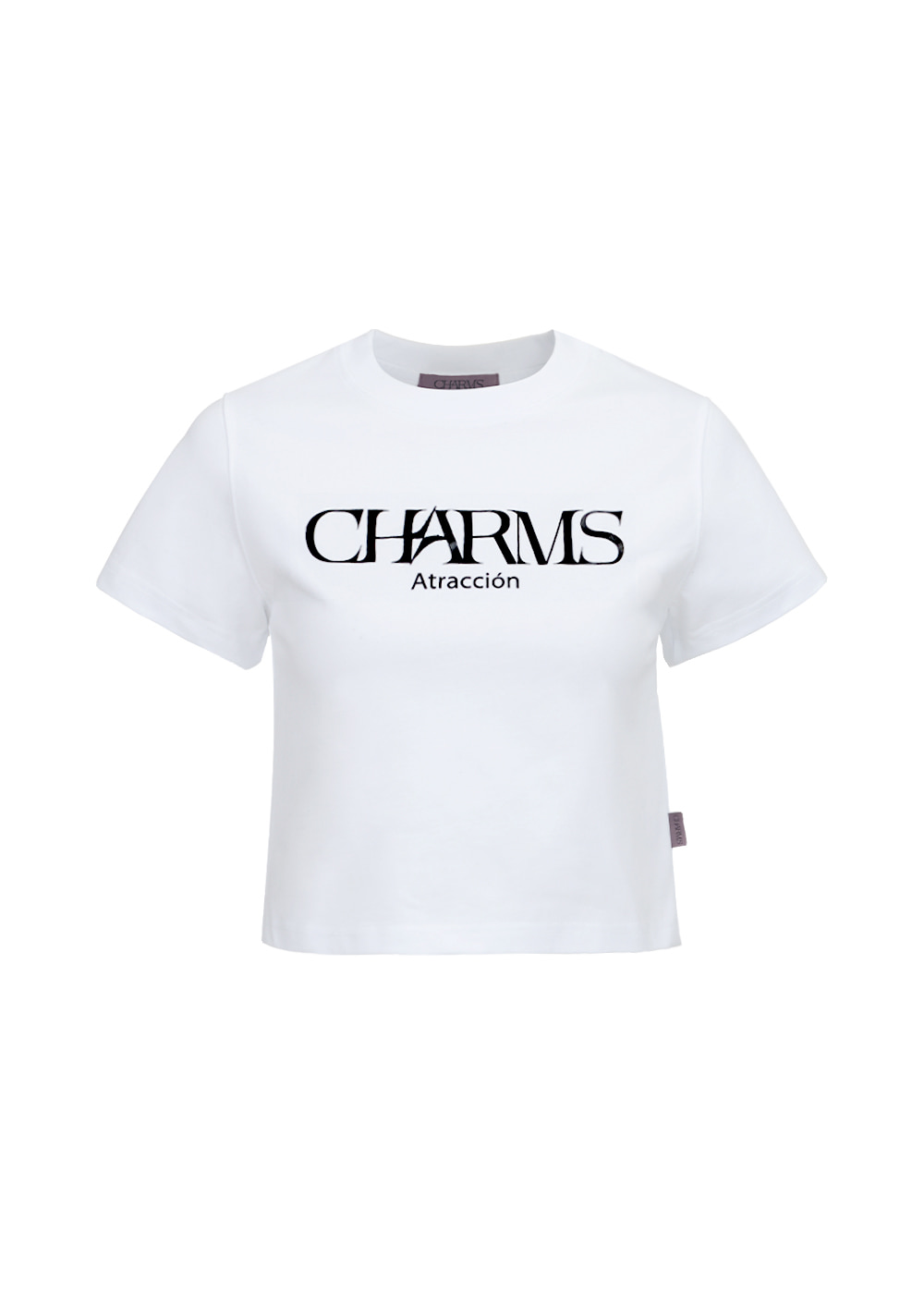 CHARMS Signature Crop T-shirt - WHITE