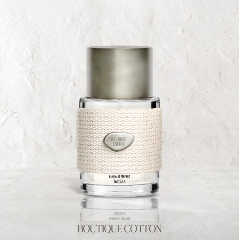 新品未使用　Boutique Cotton ハンドメイド香水 50ml hetras. / ハンドメイドパルファム BOUTIQUE COTTON 50mlの公式商品