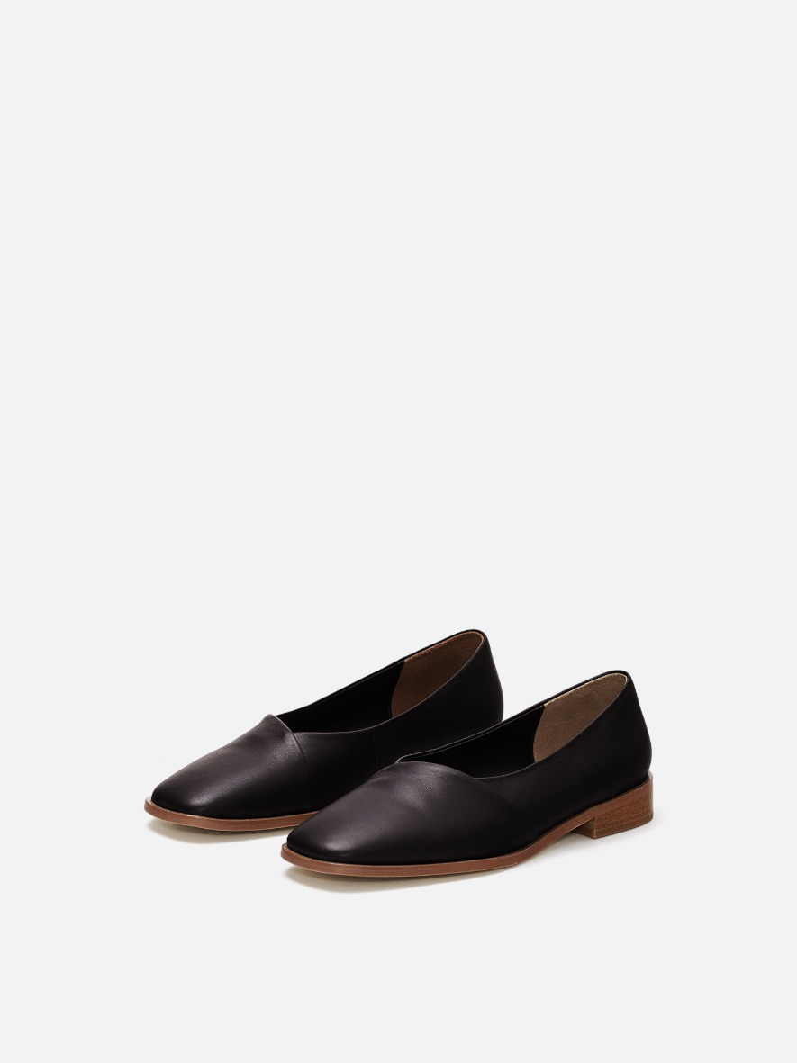 Layer flat shoes Umber,로서울