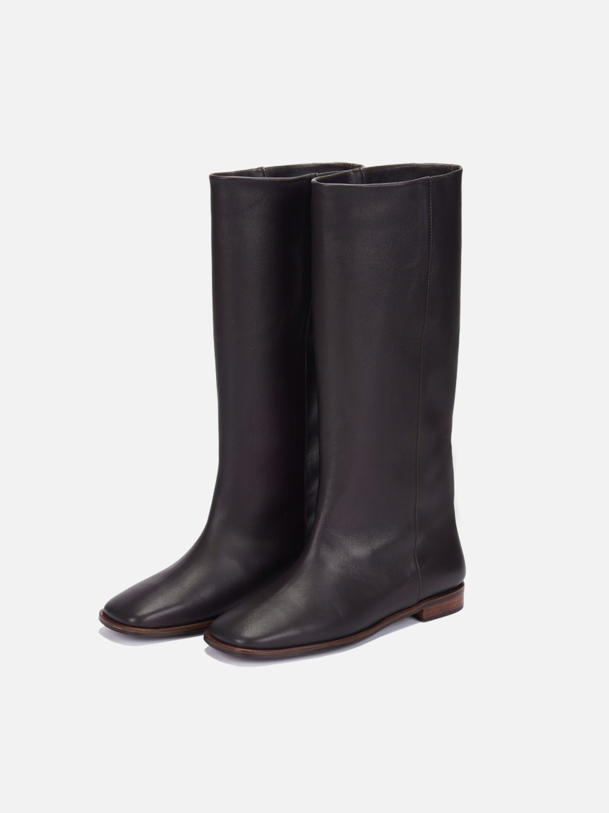 Wide long boots Umber,로서울