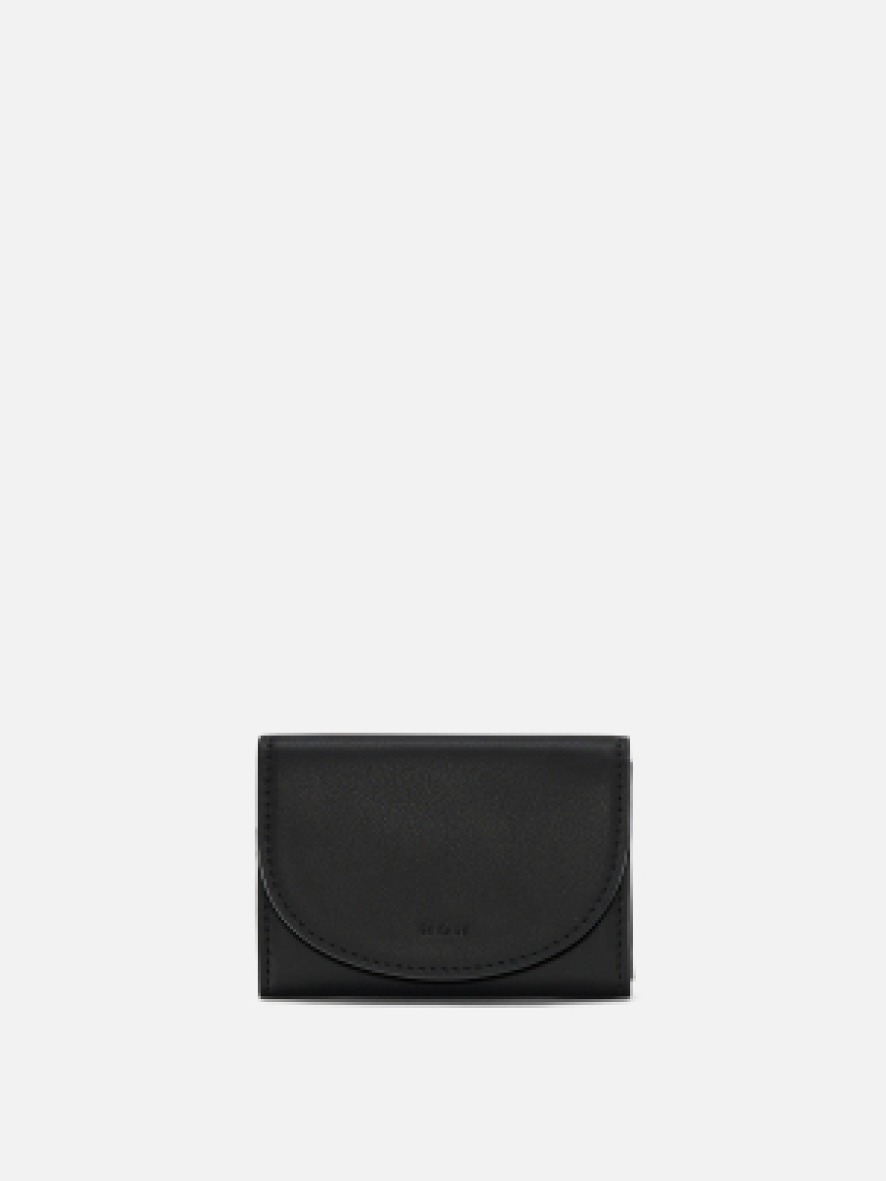 Round card wallet Black,로서울