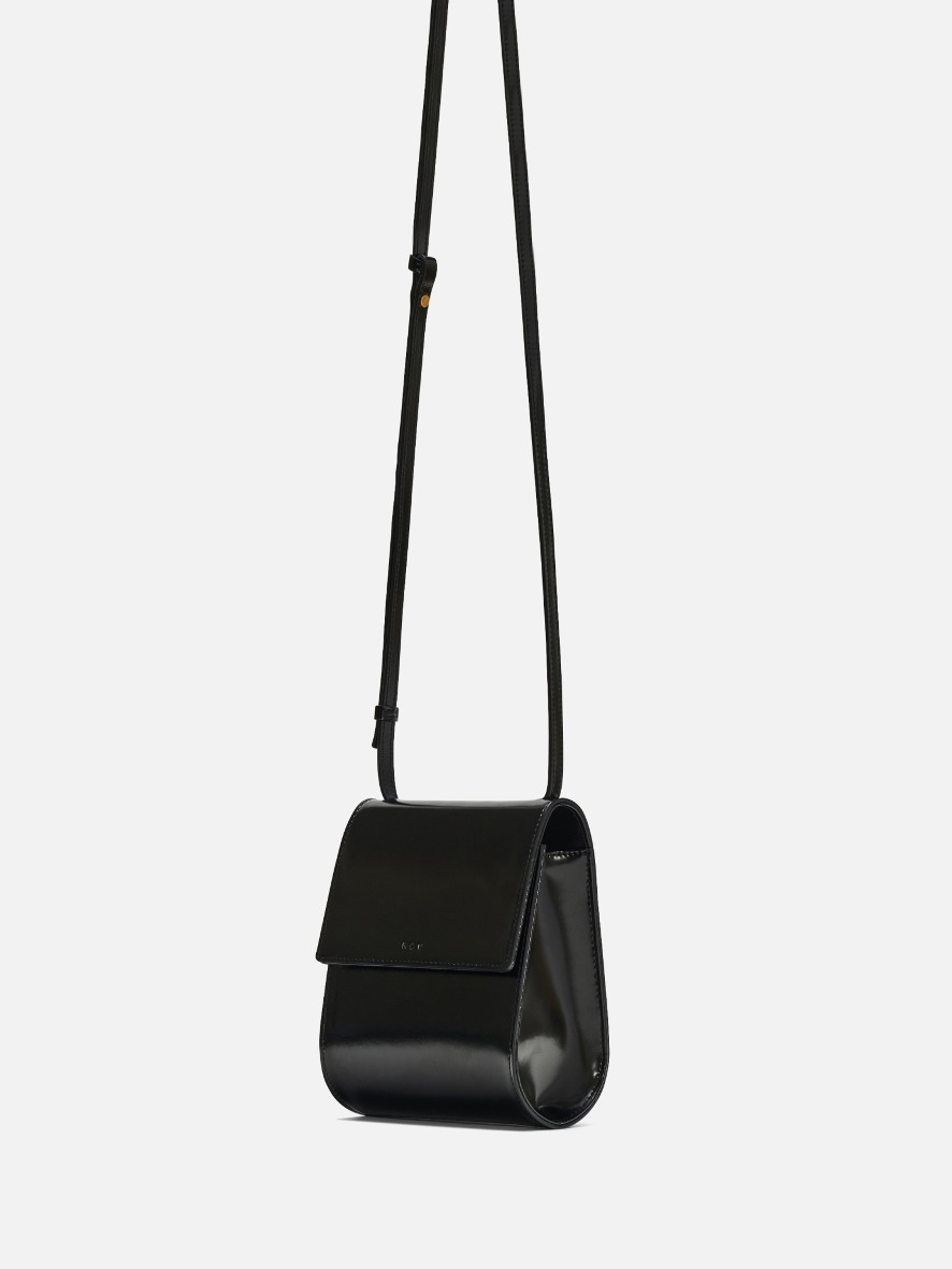 Pochette crossbody bag Patent Black,로서울