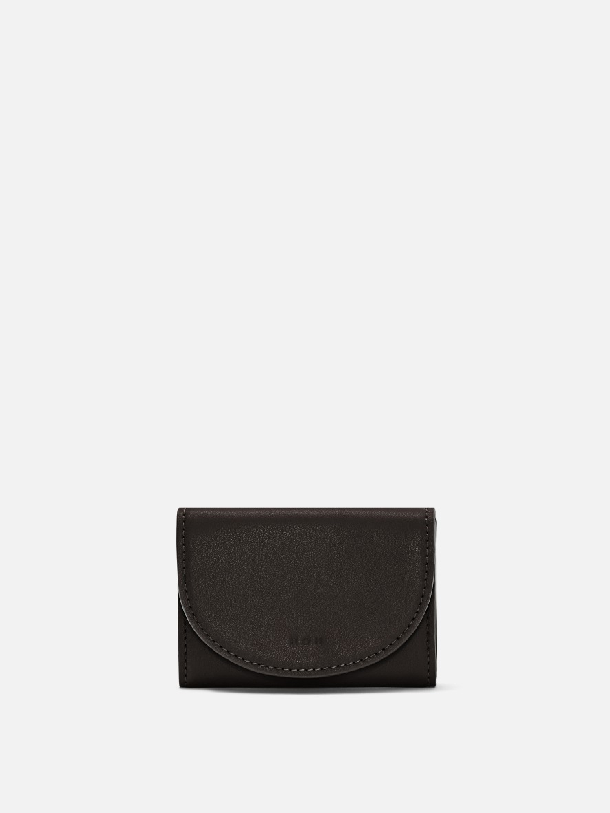Round card wallet Umber,로서울