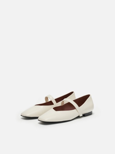 Rowie mary jane shoes Leather Ivory,로서울