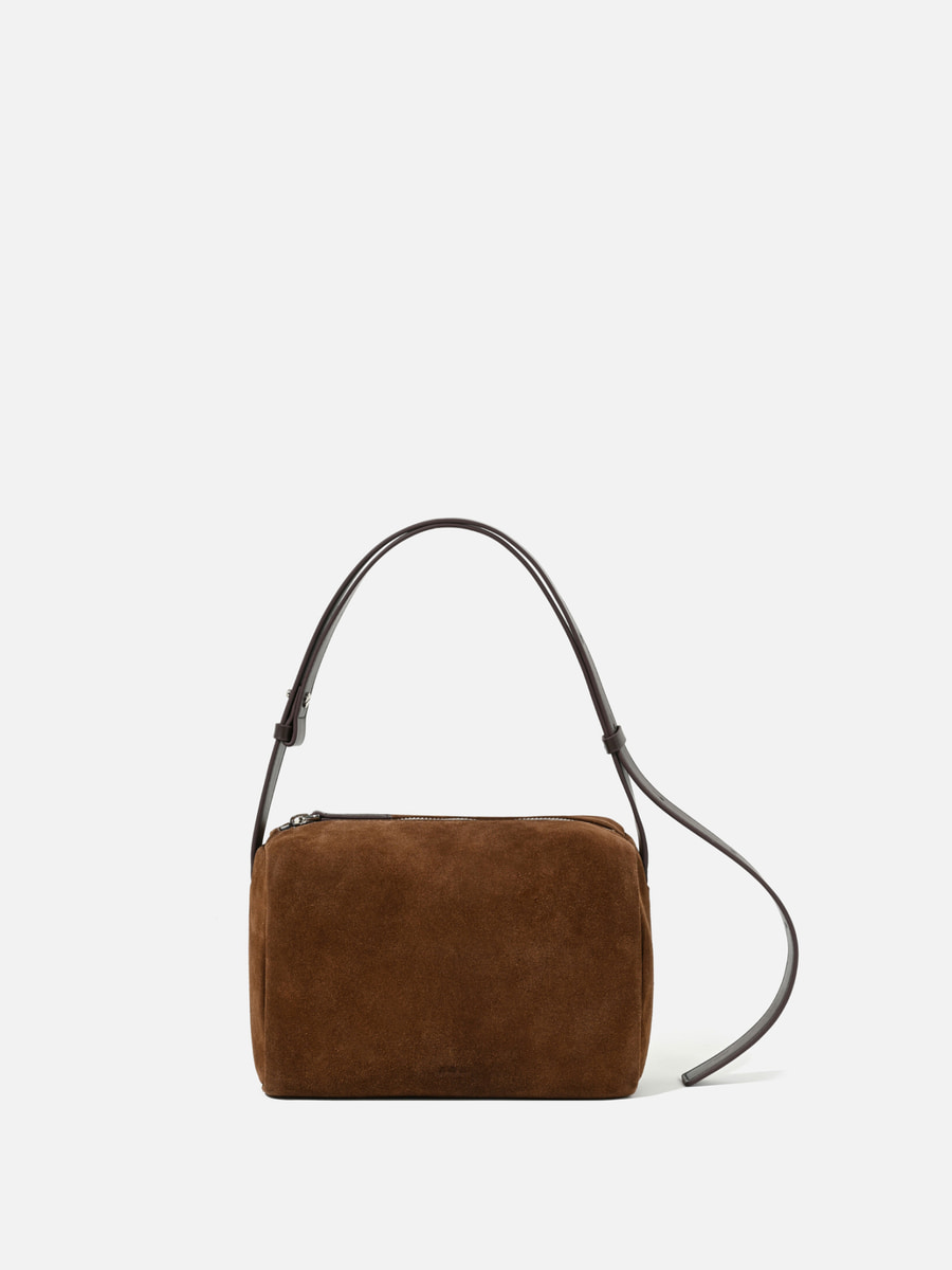 Block tote bag Suede Chestnut,로서울