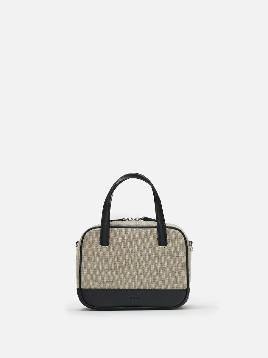 ROH SEOUL ■ Tin square mini tote bag ROH SEOUL STORE - Tin square mini tote bag Jute Black - ROH