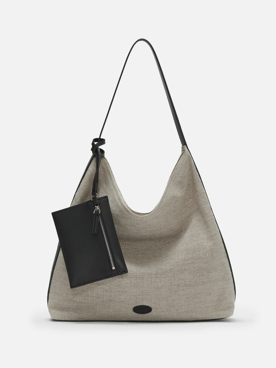 ★ROH SEOUL★ Around hobo bag Jute Black RLL24SC1FBK ROH SEOUL STORE - Pulpy hobo bag Jute Black - ROH SEOUL