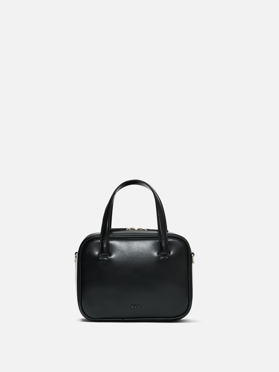 ROH SEOUL STORE - Mini Tin square tote bag Glossy black