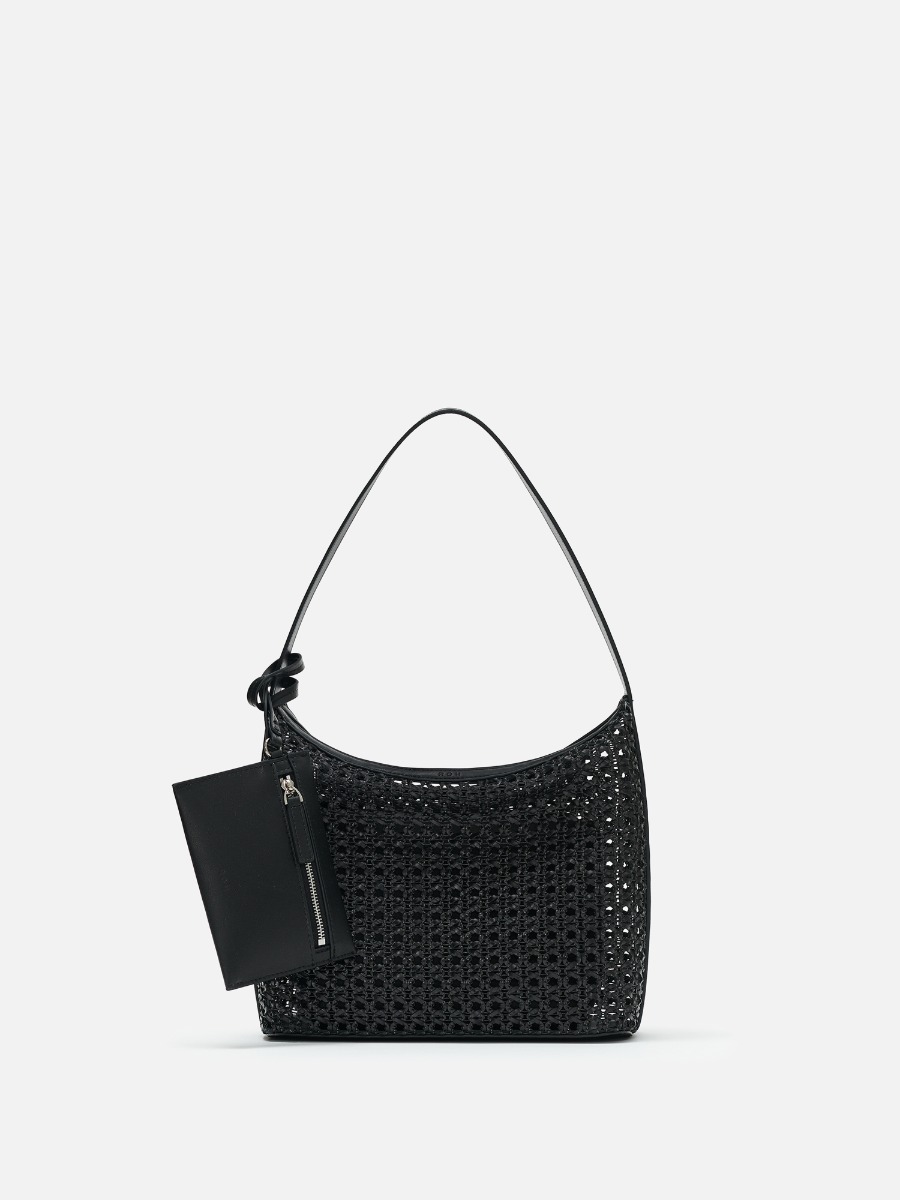 ROH SEOUL STORE - Mini Pulpy hobo bag Mesh Black - ROH SEOUL