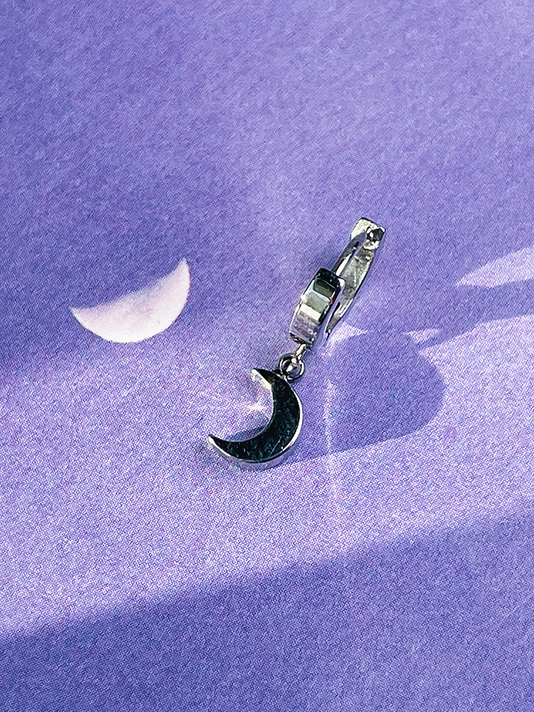 [Surgical] Call to the moon Earring