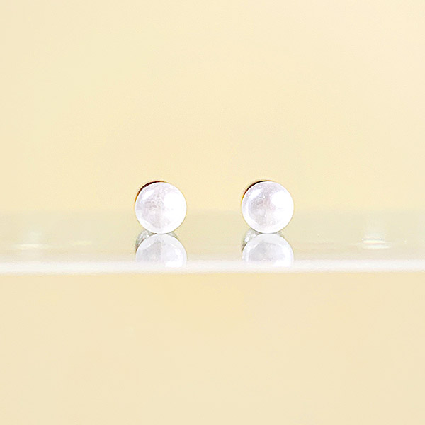 3mm WHITE Pearl 피어싱/귀걸이